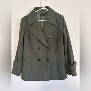 Banana Republic Women's Green Peacoat